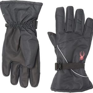 Spyder - Men’s Black Logo Insulated Ski Winter Snow Gloves Size S/M